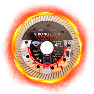 4 1/2" X 1/13" X 7/8" DIAMOND BLADE FOR REINFORCE CONCRETE
